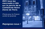 Chapelet pour la France chaque mercredi sur le parvis de la cathédrale Notre-Dame de Paris