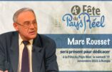 L’économiste Marc Rousset dédicacera à la Fête du Pays Réel le 19 novembre 2022 à Rungis
