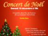 10 décembre 2022 à Paris – Concert de Noël