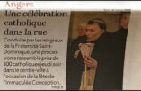 Le Courrier de l’Ouest relaie la procession du 8 décembre dans les rues d’Angers