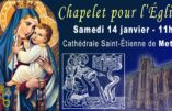 14 janvier 2023 à Metz – Chapelet pour l’Eglise