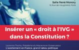 23 janvier 2023 – Conférence au Palais du Luxembourg « Insérer un « droit à l’IVG » dans la Constitution ? »