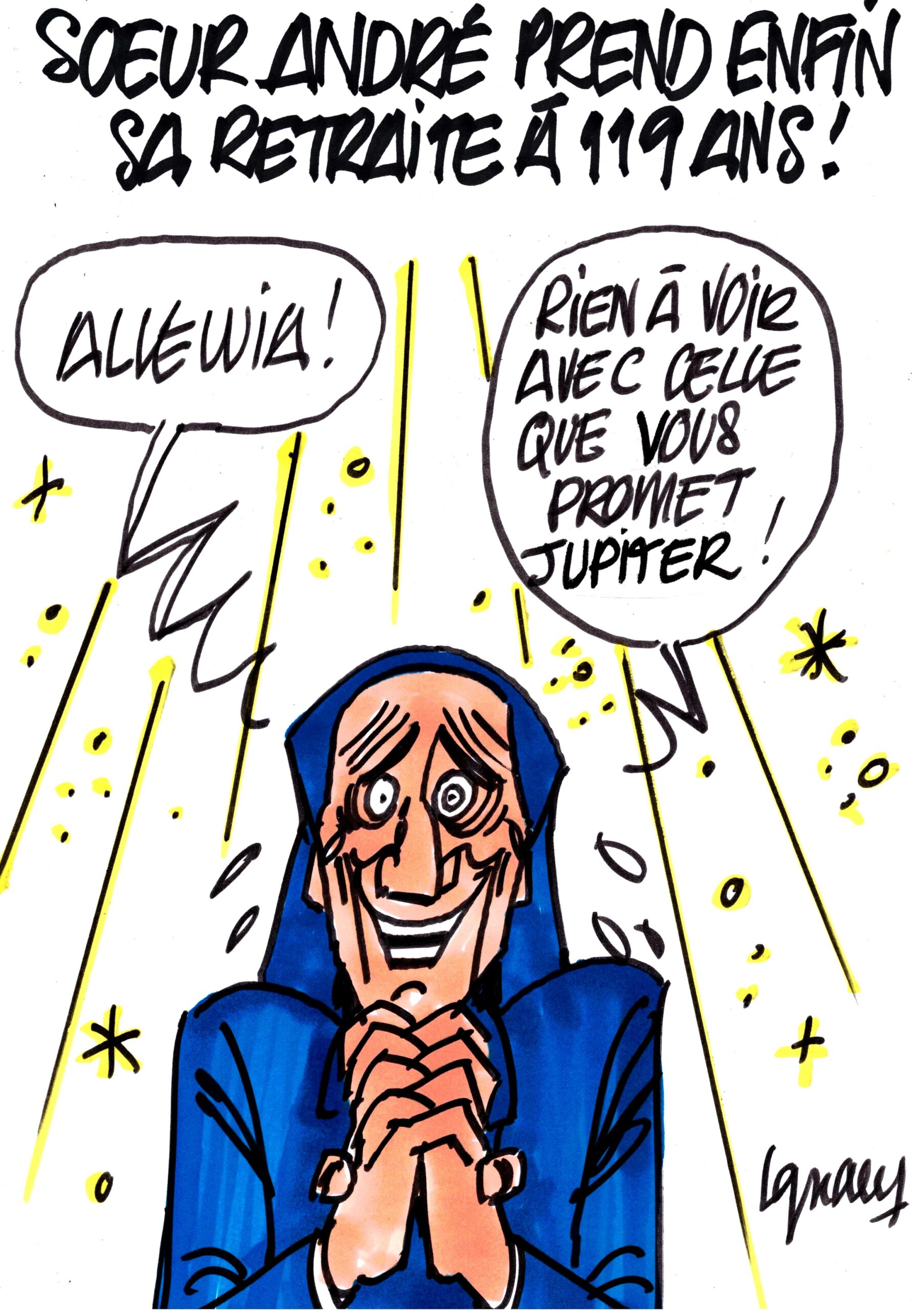 Ignace - Sœur André a pris sa retraite