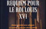 Samedi 21 janvier à Saint-Nicolas-du-Chardonnet : messe de requiem pour le roi Louis XVI
