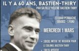 Lyon, mercredi 1er mars 2023, conférence : il y a 60 ans, Bastien-Thiry