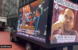 Devant le siège de Pfizer, ce camion diffuse les révélations de Project Veritas