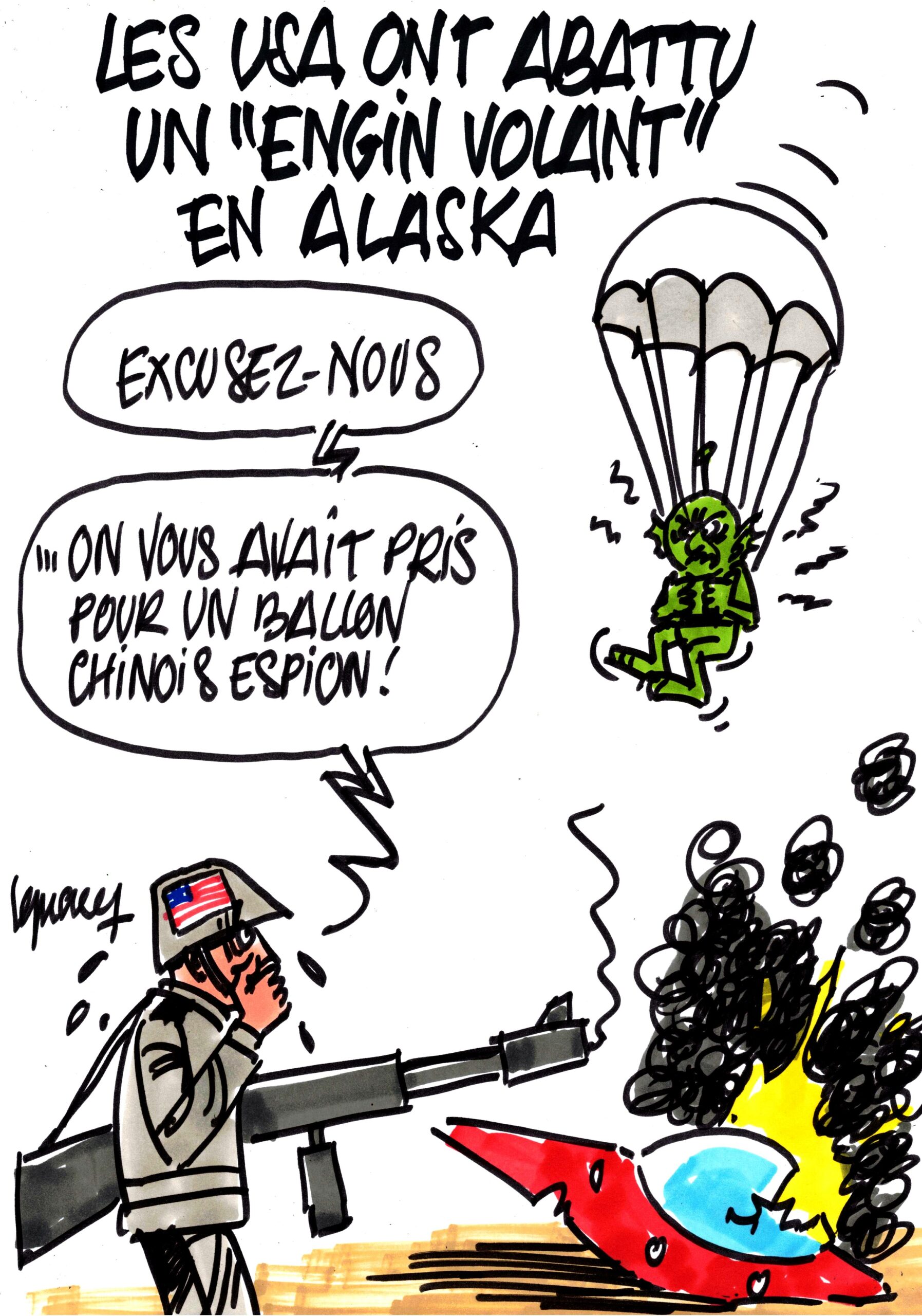 Ignace - Engin volant abattu en Alaska