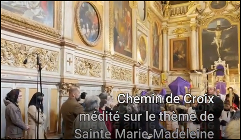Chemin de croix sur les pas de Marie Madeleine, Avignon le vingt-six mars2023