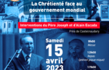 Affiche de la journée de formation organisée par Civitas Languedoc avec le Père Joseph et Alain Escada
