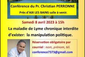 Samedi 8avril 2023 : conférence de l’Entraide Savoyarde avec le Pr Christian PERRONNE