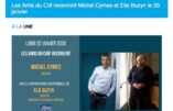 Michel Cymes et Elie-Buzyn, intervenant ensemble devant le CRIF (archives)