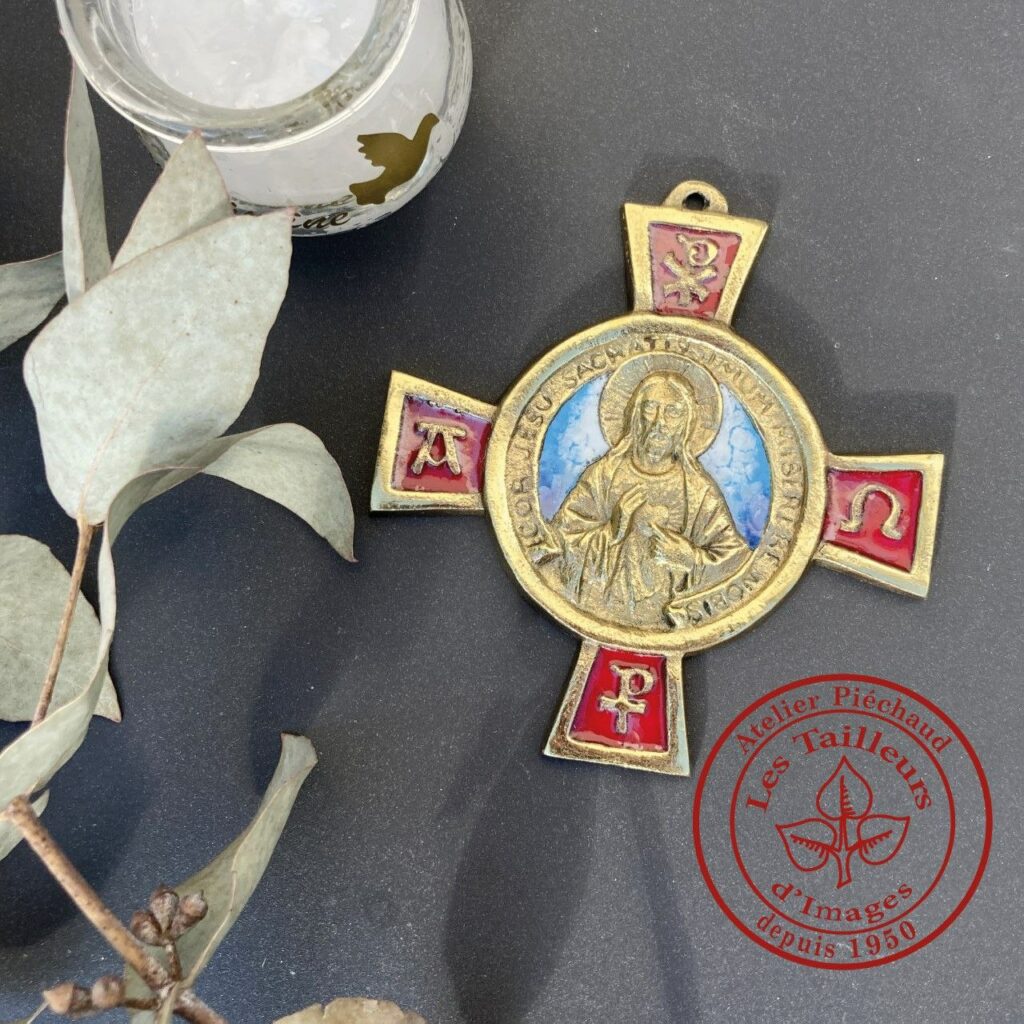 Atelier Tailleurs d'Images, croix émaillée