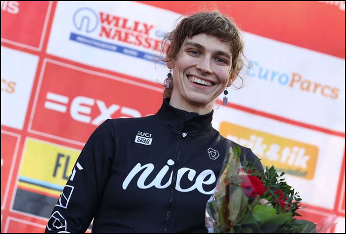Austin Killips, mâle biologique devenu femelle transgenre, vainqueur d'une course cycliste, premier mai 2023