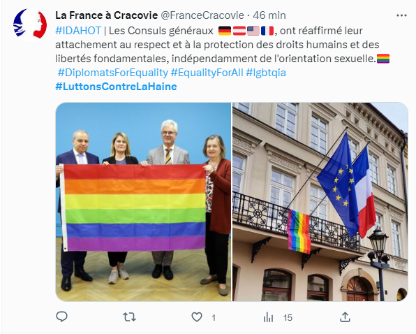 Provocation LGBT des Consuls généraux français en Pologne