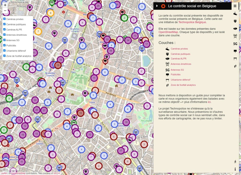 Cartographie du contrôle social en Belgique