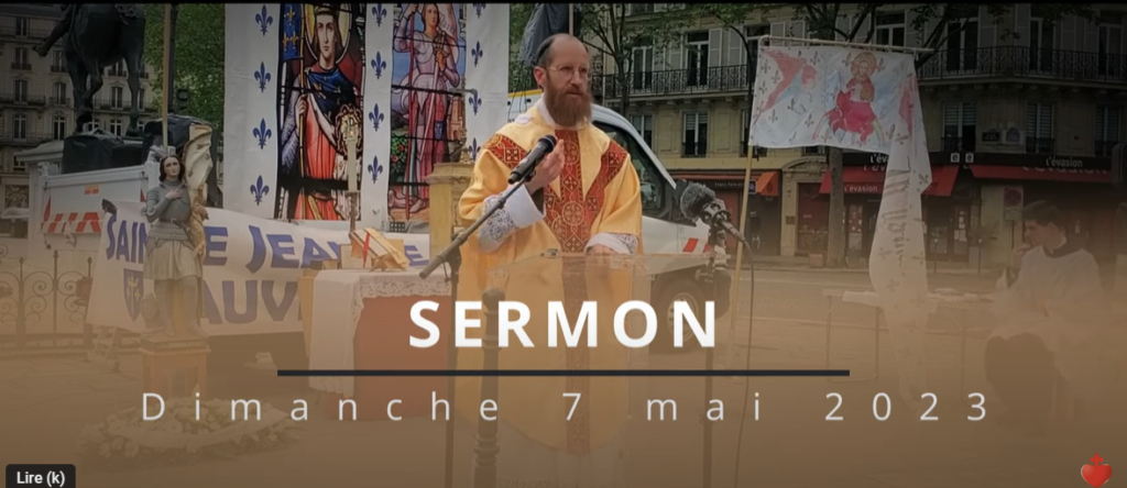 Sermon du RP Laurent pour l'hommage à Ste Jeanne d'Arc
