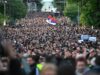 Manifestations contre la violence à Belgrade en Serbie