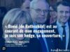 Emmanuel Macron parlant de David de Rothschild