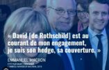 Emmanuel Macron parlant de David de Rothschild