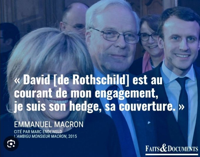 Emmanuel Macron parlant de David de Rothschild