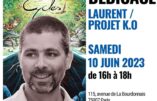 Laurent (Projet KO) dédicacera à la Librairie Vincent le 10 juin 2023