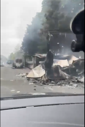 Trappes, l'avenue centrale dévastée par les émeutiers