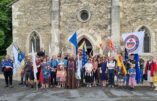 La photo de groupe lors de ce beau pèlerinage de Civitas Grand Est à Domrémy, sur les pas de Sainte Jeanne d'Arc