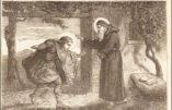 Les vertus de saint Cloud avait attiré vers lui de nombreux disciples.