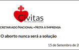 Communiqué de Civitas Portugal – L’avortement ne sera jamais la solution   