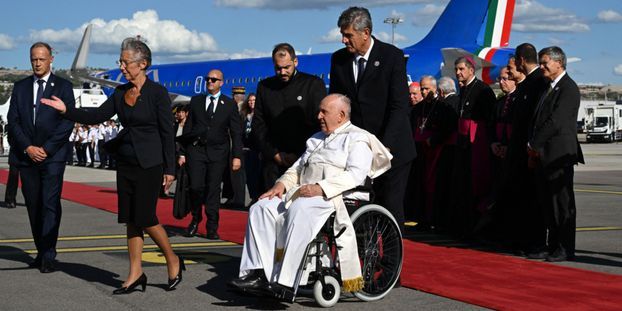 Le pape François  en visite à Marseille pour parler d'accueil des migrants