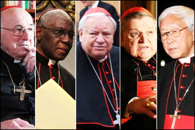 Cinq cardinaux adressent des dubia à François sur le synode, octobre 2023