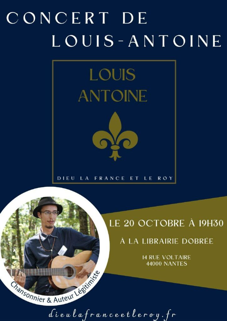 Concert de Louis-Antoine à Nantes le 20 octobre 2023