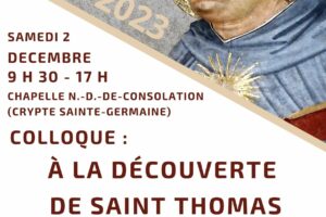 Colloque A la découverte de Saint Thomas d’Aquin