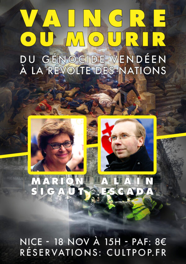 Alain Escada et Marion Sigaut en conférence à Nice