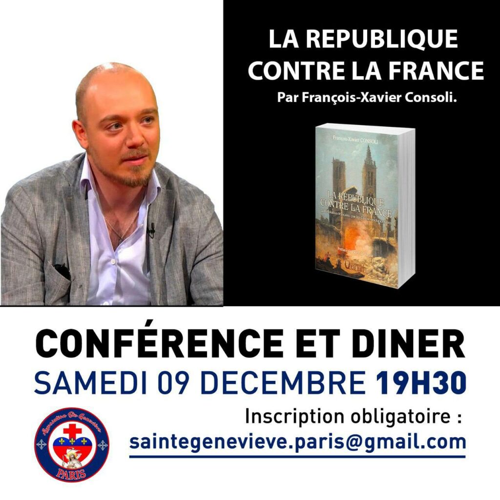 La république contre la France, conférence le 9 décembre 2023 