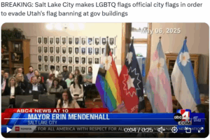 Etats-Unis – Les capitales d’État dirigées par les démocrates adoptent des drapeaux officiels de la « fierté » LGBT pour contourner les interdictions