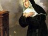 A Cascia en Ombrie, sainte Rita veuve, moniale de l'Ordre des Ermites de saint Augustin.