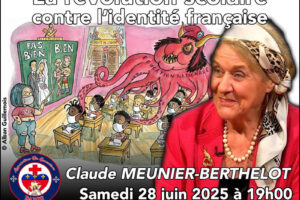 Conférence-Dîner avec Mme Claude MEUNIER-BERTHELOT: la révolution scolaire contre l’identité française : 28 juin 2025, Paris