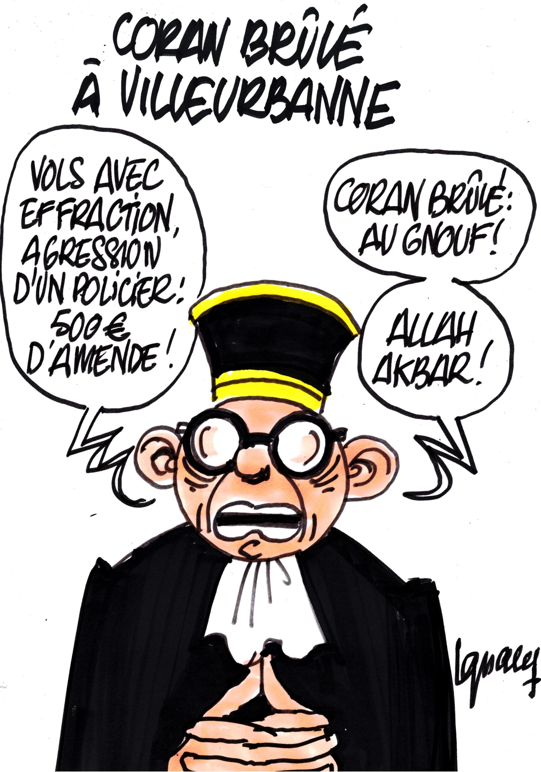 Ignace - Coran brûlé à Villeurbanne