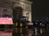8 janvier 2026, des tracteurs place de l'Etoile, à Paris, pour bloquer Paris