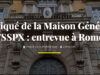 Communiqué du 12 février 2026 de la Maison Générale de la FSSPX suite à l’entrevue à Rome entre le cardinal Fernandez et M. l’abbé Davide Pagliarani.