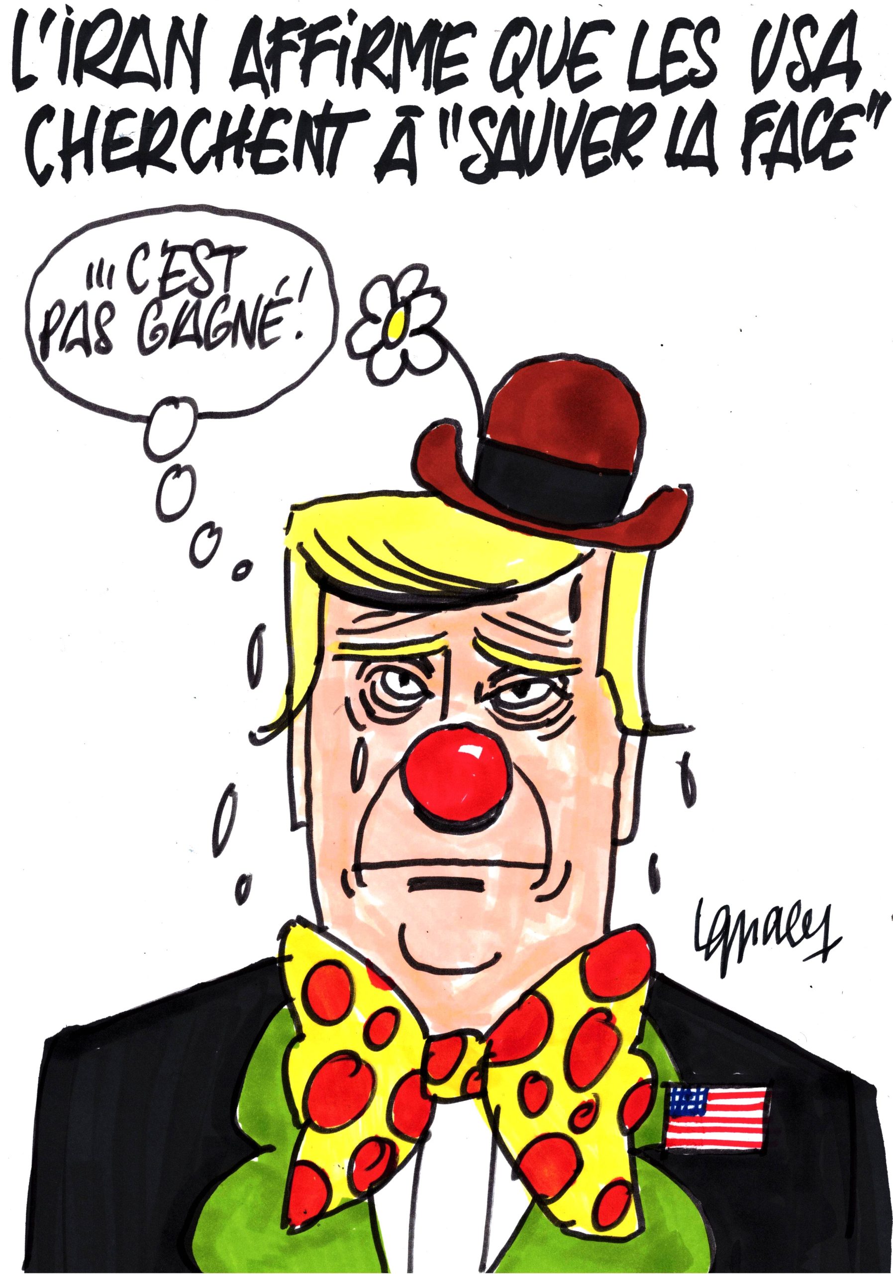 Ignace - Selon l'Iran, les USA cherchent à "sauver la face"