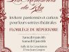 La Compagnie Les Ménestrels du Roy est fière de vous inviter à son gala théâtral de fin d’année les samedis 6 et 13 juin à 16 H 00 à Paris.